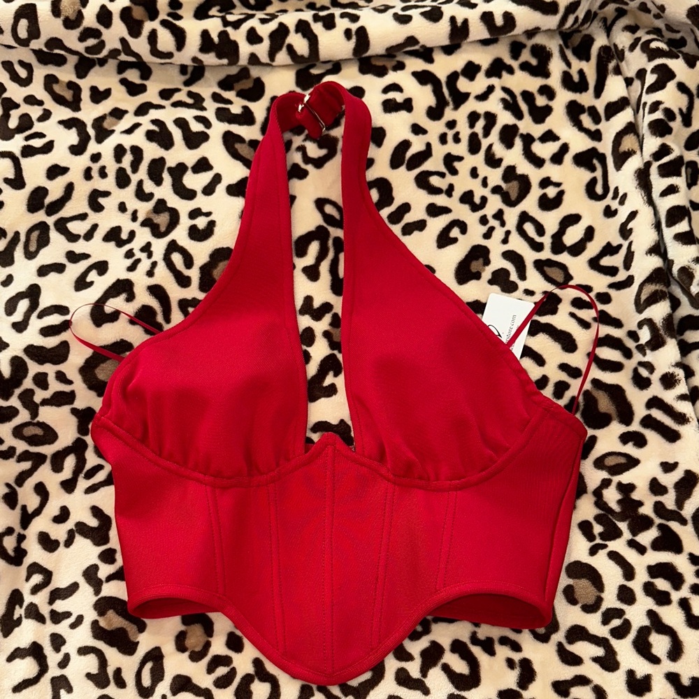Windsor Red Crop Top